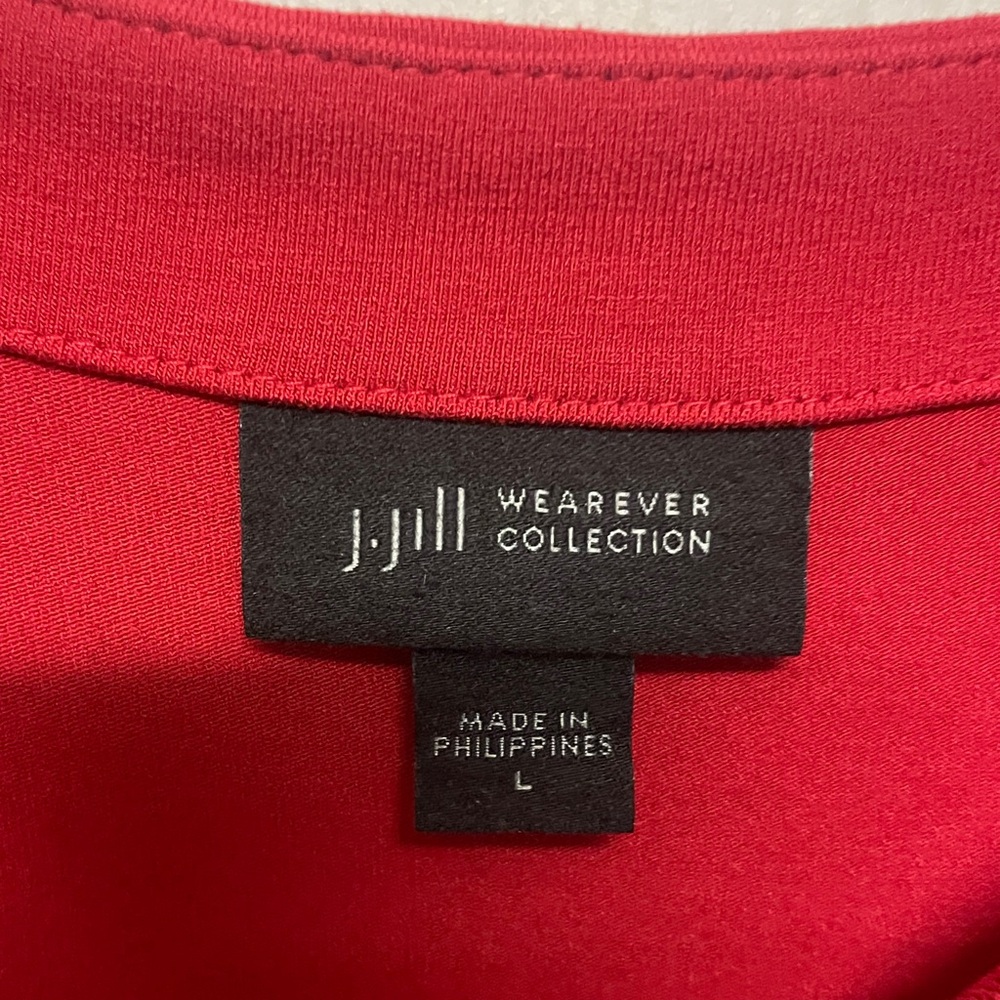 Red Short-Sleeve Maxi Dress - Classic Scoop Neck - Picture 5 of 9